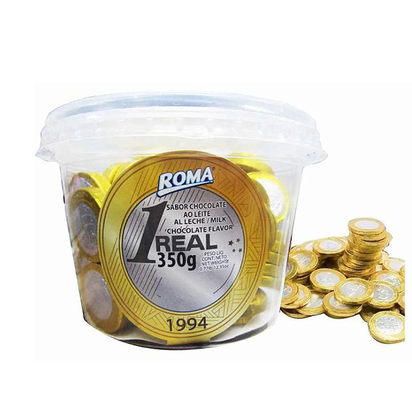 CHOCOLATE MOEDA ROMA AO LEITE
