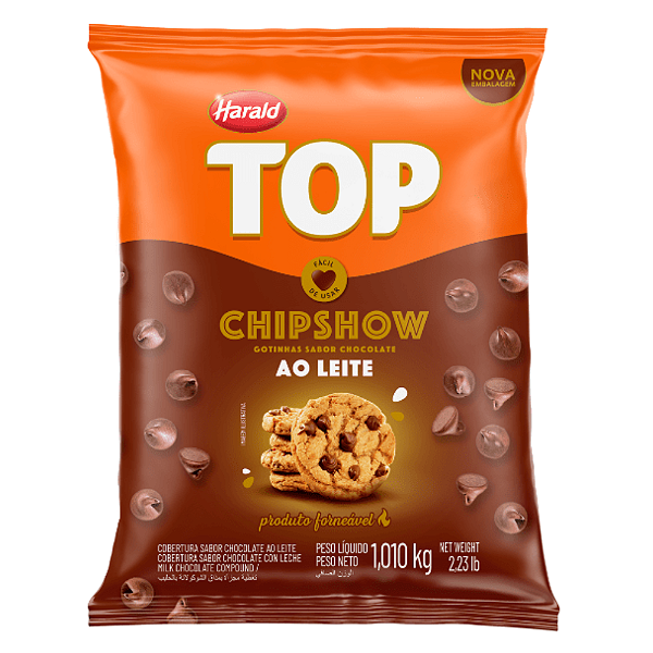 CHOCOLATE EM GOTAS CHIPSHOW AO LEITE