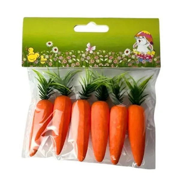 KIT ENFEITE PLASTICO MINI CENOURAS