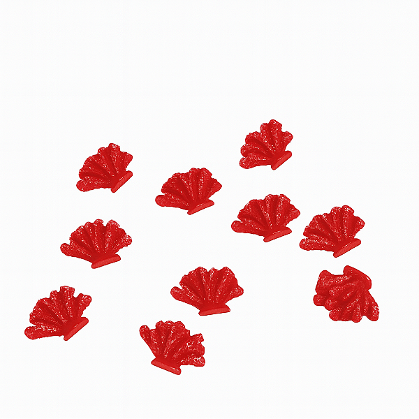 ENFEITE MINI CORAL VERMELHO