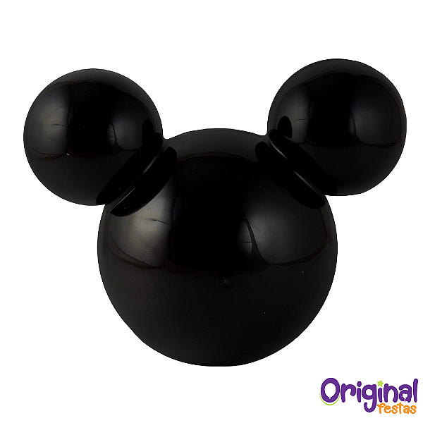 CABEÇA MOUSE DECORATIVA PRETO