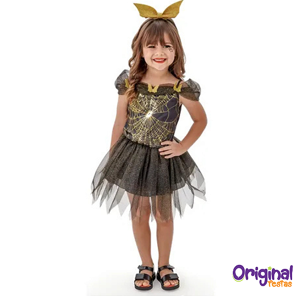 FANTASIA  BRUXINHA BIBI DOURADA