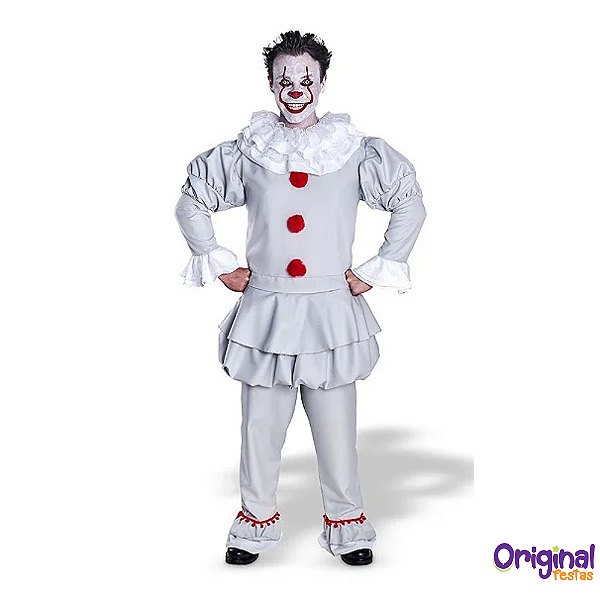 FANTASIA PALHAÇO DO MEDO ADULTO
