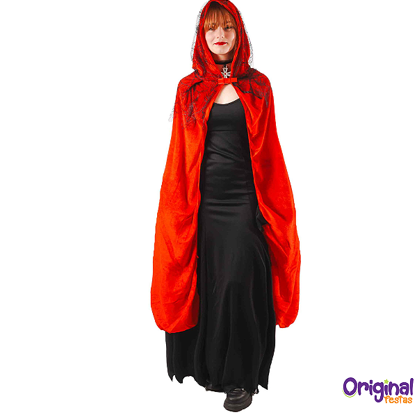 CAPA VELUDO C/CAPUZ ADULTO