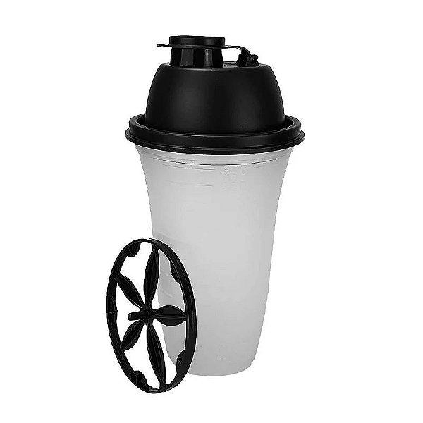 Tupperware Quick Shake 500ml Tampa Preta