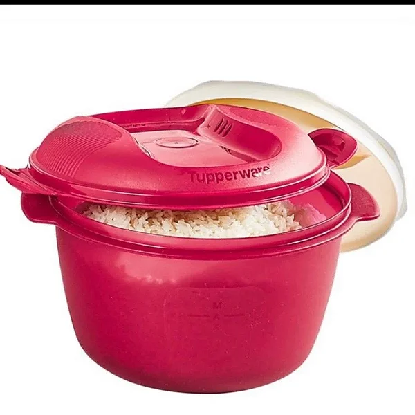 Tupperware Panela de Arroz 3L Micro Arroz Lipstic Vermelha