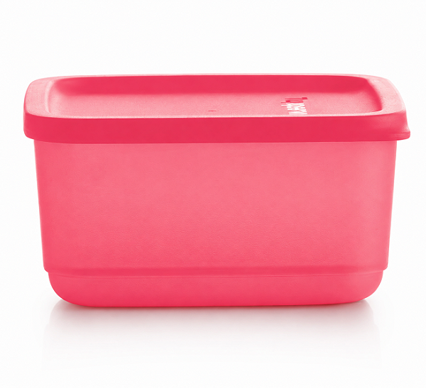 Tupperware Refri Line Quadrado 650ml Rosa Glamour