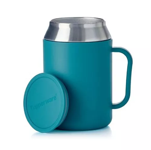 Tupperware Caneca Térmica 400ml Azul