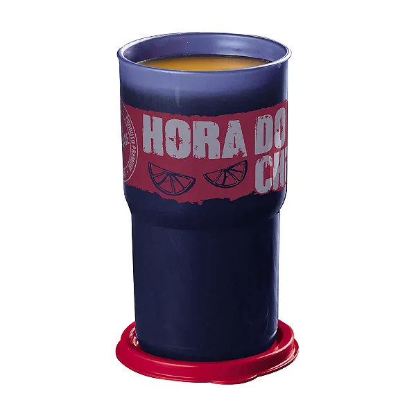 Tupperware Copo Colors Azul Churrasco 350ml