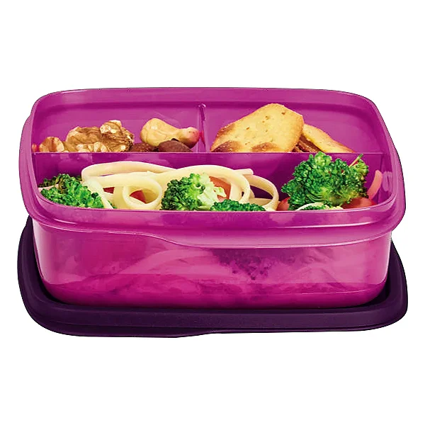 Tupperware Basic Line com Divisória 550ml Ametista