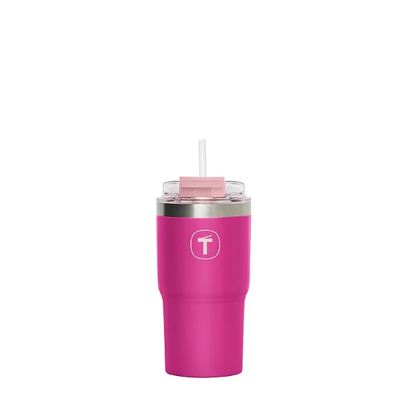Tupperware Copo Térmico Big T com canudo 630ml Pink