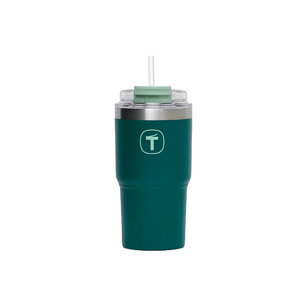 Tupperware Copo Térmico Big T com canudo 630ml Verde Mistério