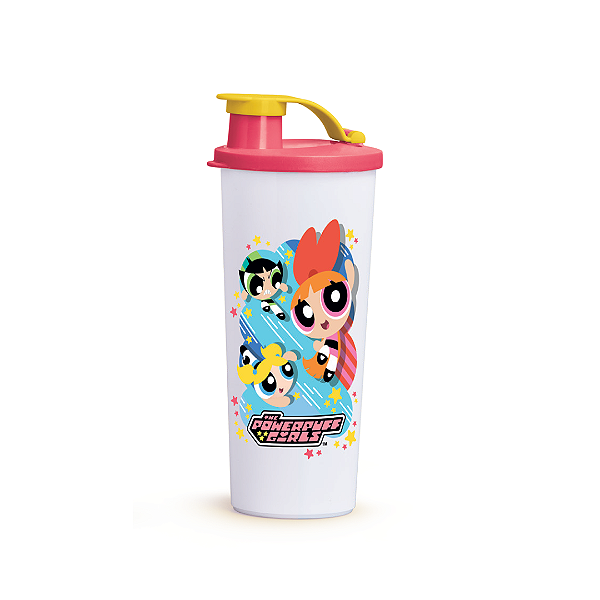 Tupperware Copo com Bico The Powerpuff Girls 470ml (Meninas Super Poderosas)
