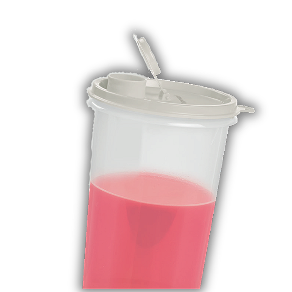 Tupperware Guarda Suco 1L Tampa Branca