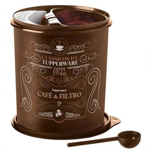 Tupperware Caixa Café e Filtro Clássicos