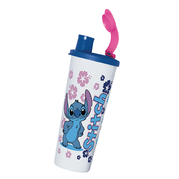 Tupperware Copo com Bico 470ml Stitch e Angel