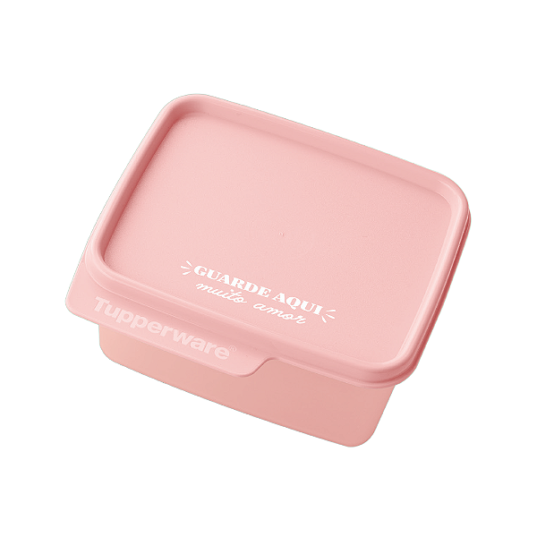 Tupperware Basic Line 500ml Guarde Aqui Rosa Amor