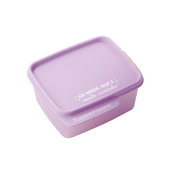 Tupperware Basic Line 500ml Guarde Aqui Lilás Carinho