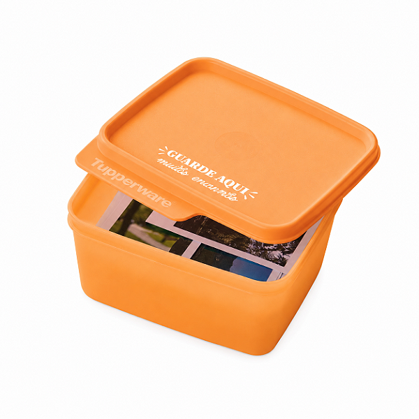 Tupperware Basic Line 500ml Guarde Aqui Laranja Encanto
