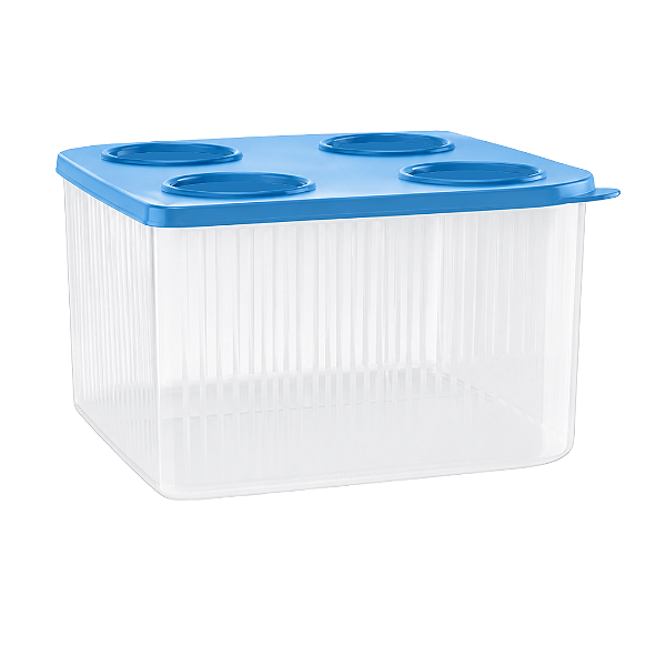 Tupperware Fresh Box Quadrado 5,2L Azul