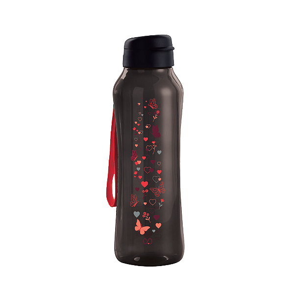 Tupperware Garrafa Aquavibe 1,2L Preta Simone Mendes