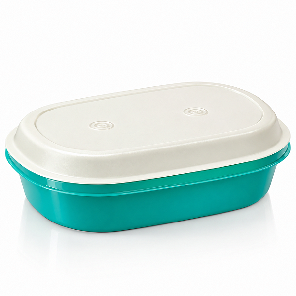 Tupperware Travessa Oval Actualite 2L Verde Branca