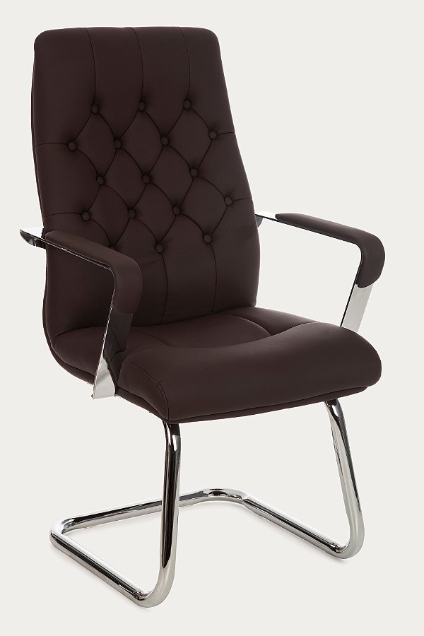 Cadeira Aproximação Blm2346F Fixa Marrom Café
