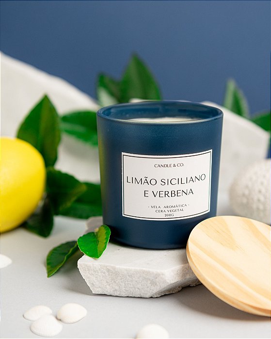 Vela aromática Limão Siciliano e Verbena 200g