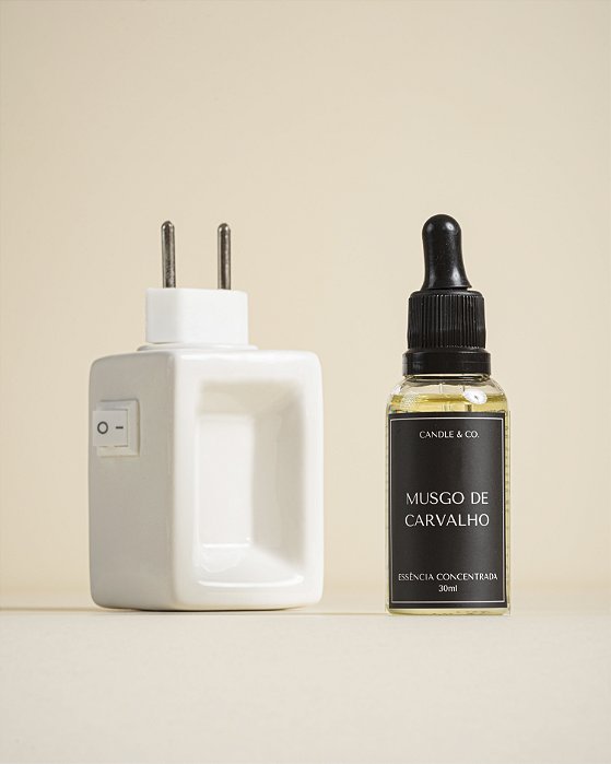 Kit Difusor Elétrico e Essência Concentrada Musgo de Carvalho 30ml