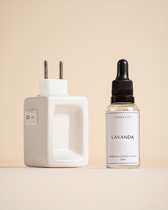 Kit Difusor Elétrico e Essência Concentrada Lavanda 30ml