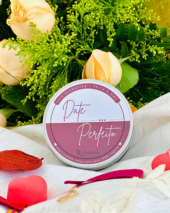 Vela Aromática Date Perfeito - versão pocket