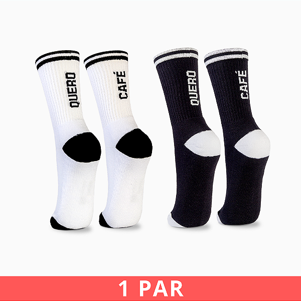 Meia Quero Café esportiva Unissex - 1 par