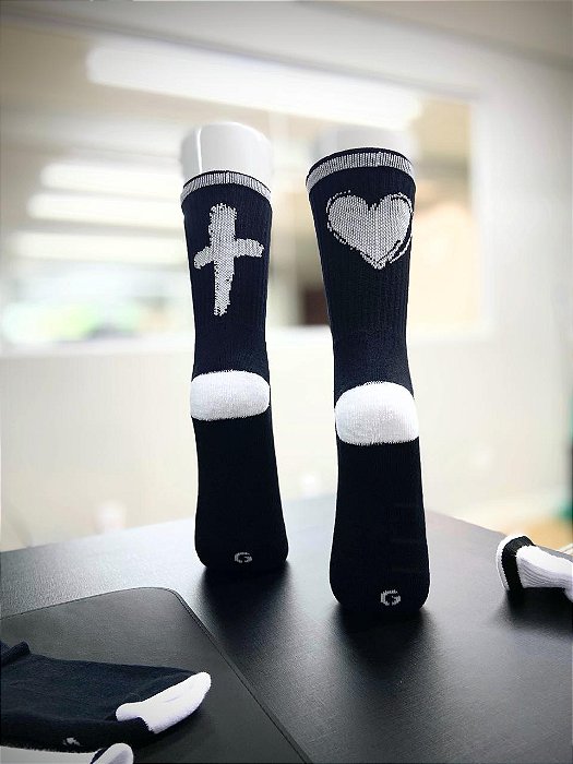 Meia de Algodão Fé e Amor (LANÇAMENTO)