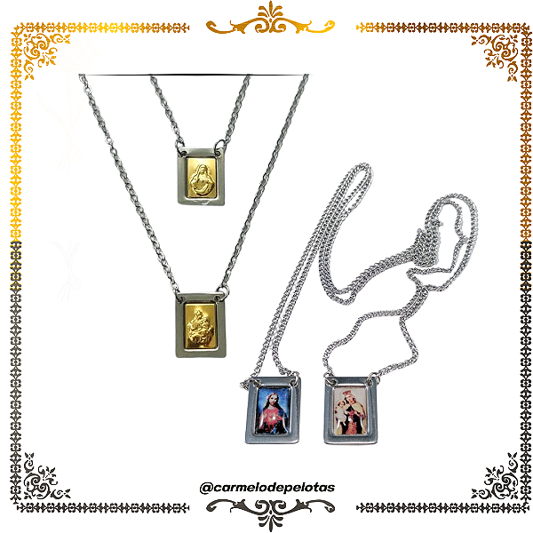 Escapulário aço inox