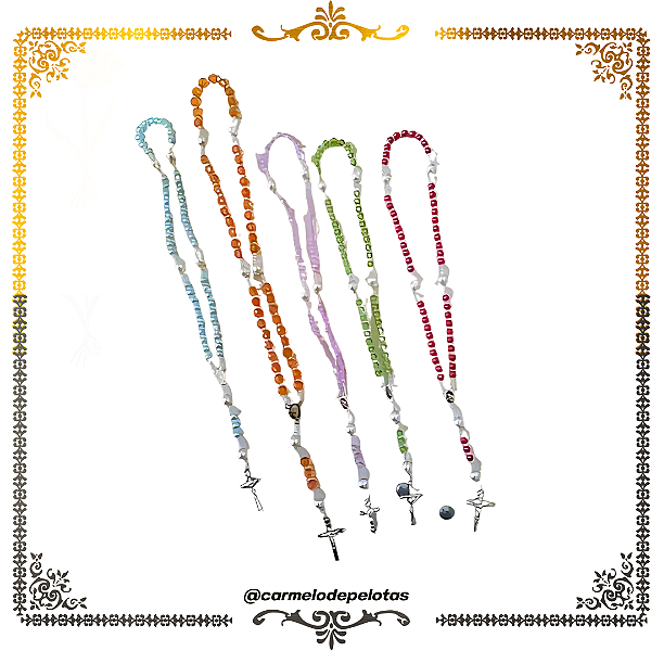 Terço colorido médio