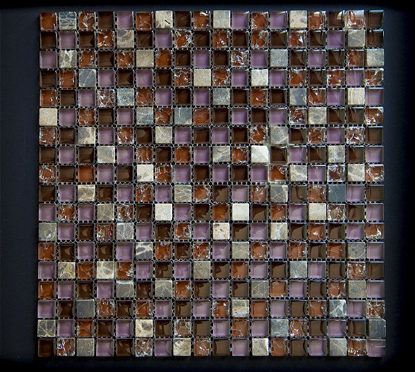 Pastilha de pedra Roxa 8mm - Mosaico