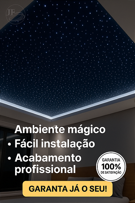 Kit De Iluminação Fibra ótica Céu noturno Efeito Estrelado 100 pontos