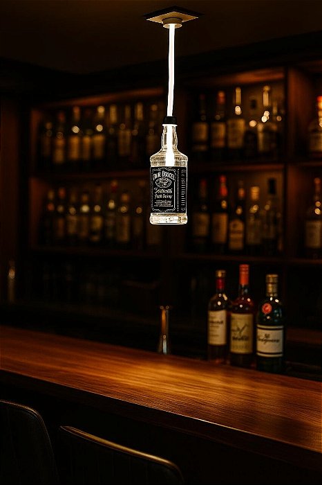 Luminária decorativa para bares mine garrafa iluminação com fibra Ótica