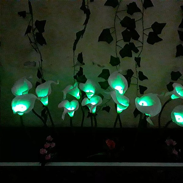 Iluminação para Jardim, copo de leite coloridos