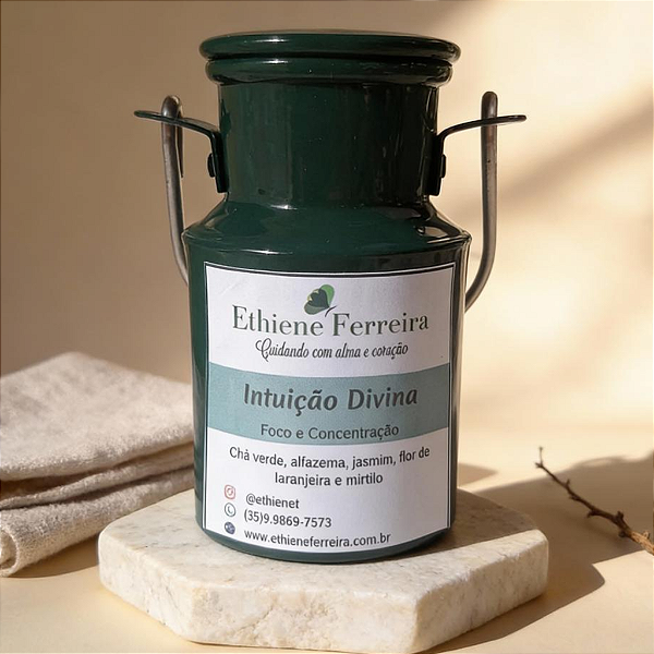 Intuição Divina – Chá Verde Floral para Foco e Conexão Interior