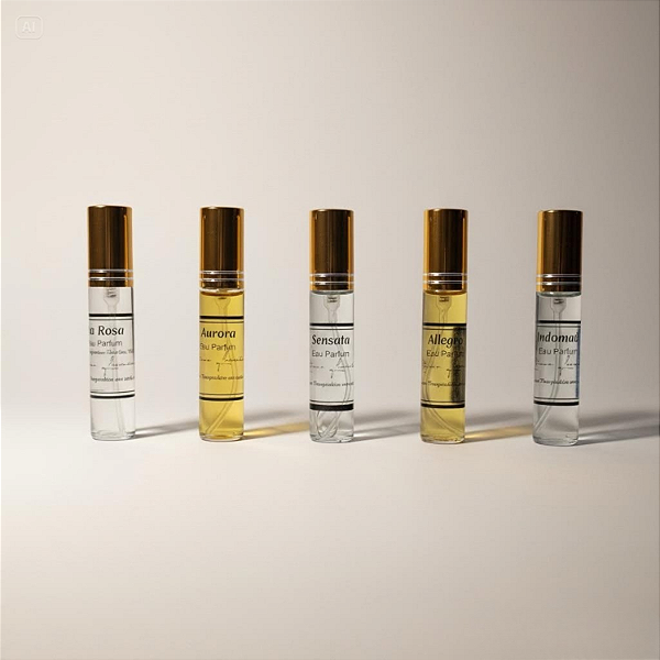 Combo( 1 ) cinco Perfumes Sensoriais Artesanais 10ml | Floral Feminino com Nuances Frutadas e Orientais