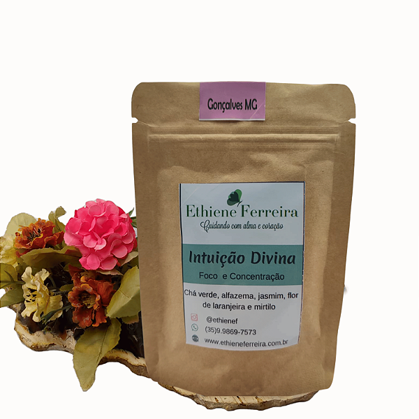 Intuição Divina – Chá Verde Floral para Foco e Conexão Interior