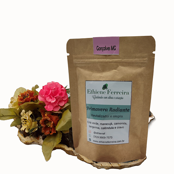 Primavera Radiante – Chá Calmante e Revitalizante Natural