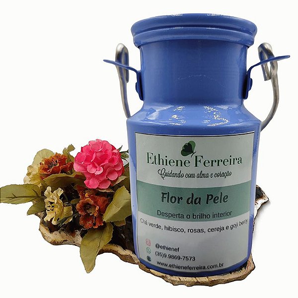 Flor da Pele – Chá de Rosas, Cereja e Goji Berry para autoestima e vitalidade