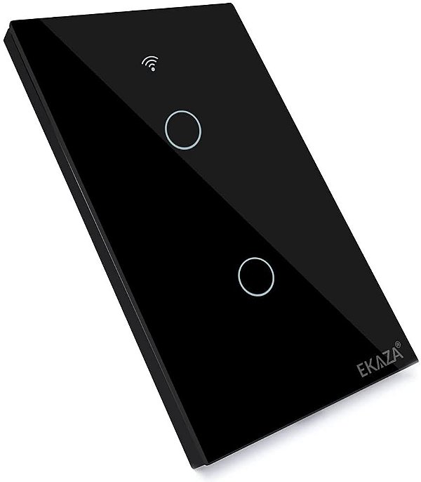Interruptor Inteligente WiFi 2 Botões Ekaza Para Automação
