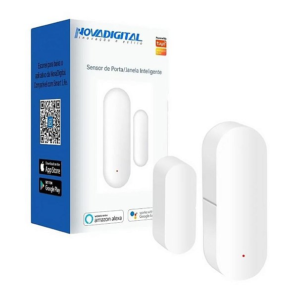 Sensor Abertura Portas Janelas Inteligente Wi-Fi NovaDigital