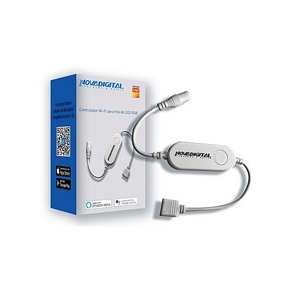 Controlador Wi-Fi Fita de LED RGB NovaDigital