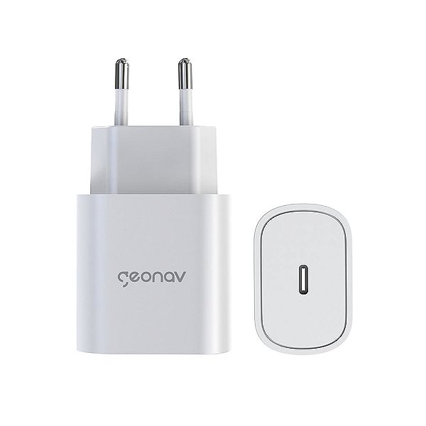 Carregador Ultrarrápido SuperPower 25W Branco Bivolt USB-C