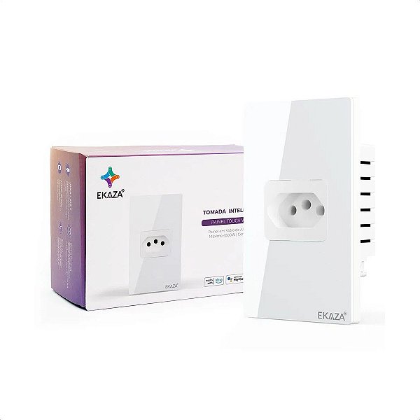 Tomada Inteligente Wifi+Bluetooth 20A 4x2 Ekaza Alexa Google