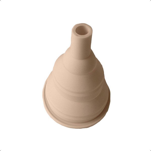 Funil de Silicone Retrátil Dobrável Lavável Utilidades